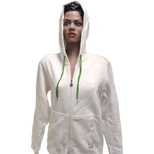 RUSSELL ATHLETIC/ HOODY/ LONG ZIPPER / WHITE -S