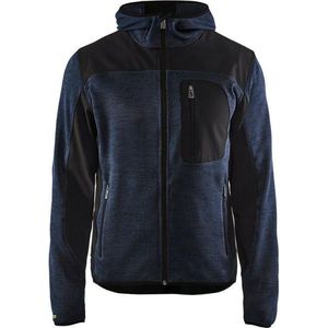 Blaklader  4930 Gebreid vest met softshell - Mannen - Dark Navy/Zwart - XS