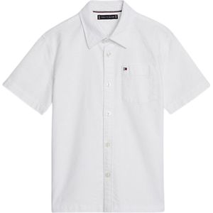 Tommy Hilfiger SOLID OXFORD SHIRT Jongens Overhemd - White - Maat 10