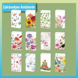 Zakdoekjes Ambiente set van 12 op bol versie 3