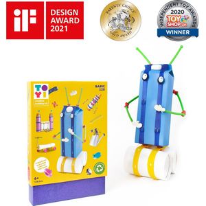 Creatief Bouwpakket Toyi Basic 128-Delig - Milieuvriendelijke Set-Creatieve Speelgoed Voor Kinderen