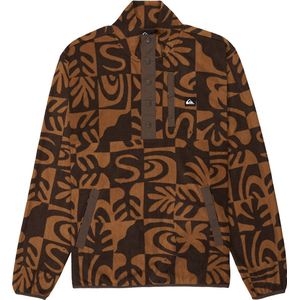 Quiksilver No Destination Half Snap Fleecetrui (Heren |bruin)