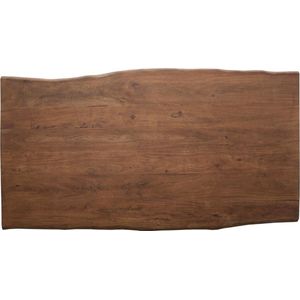 Tafelblad Live-Edge boomtafel 140x90x3,5 acacia bruin massief houten blad