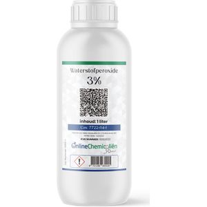 Online chemicaliën Waterstofperoxide 3% 1 Liter – Hydrogen Peroxide – Zuurstofwater – h2o2 Voor Haarverf – Hoogwaardig waterstofperoxide kopen