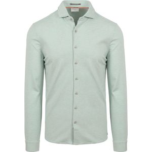 No Excess - Overhemd Jersey Mintgroen - Heren - Maat L - Regular-fit