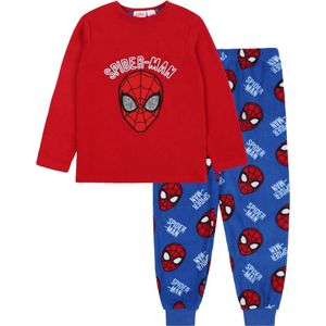 MARVEL Spider-Man - Pyjama voor Jongens met Lange Mouwen in de Kleuren Rood en Blauw / 122