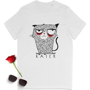 Te diep in het glaasje gekeken? Dan is dit shirt voor jou! Grappig t-shirt met kat(er) - Dames tshirt - Heren t shirt - T-shirt vrouwen mannen met print opdruk - Unisex maten: S M L XL XXL XXXL - Shirt kleuren: Zwart en wit.