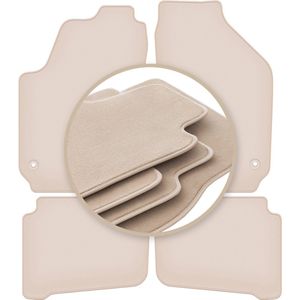 PREMIUM beige matten voor: Volkswagen Polo IV 9N hatchback 2001-2009