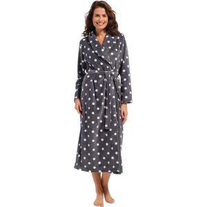 Pastunette dames Badjas Fleece Grijs