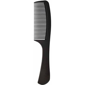 Hair Comb - A Professional Carbon Antistatic Barber Comb, Cutting Comb, Heat Resistant Fine Cutting Comb, Barber Comb, Barber Comb, Medium and Fine Tooth, Black