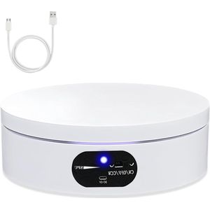 360 graden draaiplateau - Elektrisch draaibaar - Display voor platenspeler - Instelbare snelheid draaiplateau elektrisch