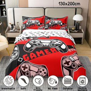 Eenpersoons Gaming Beddengoed - Controller - Dekbed - Jongens Meisjes - Gamekamer - Dekbedovertrek - Met Ritssluiting - Zacht - Microvezel - 140x200cm