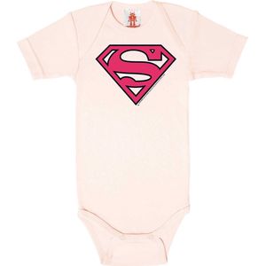 Logoshirt Baby Body DC - Superman Logo (Pink)