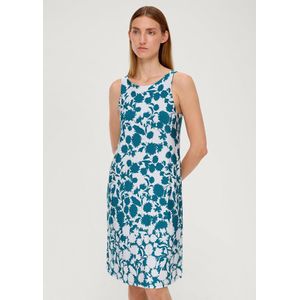 Jurk - Bloemenprint - Viscose - Mouwloos - Knielengte