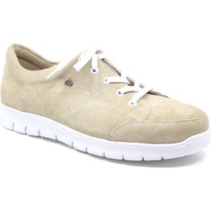 Finn Comfort, SWANSEA, 02860-735140, is een mooie dames veterschoen in het beige nubuck