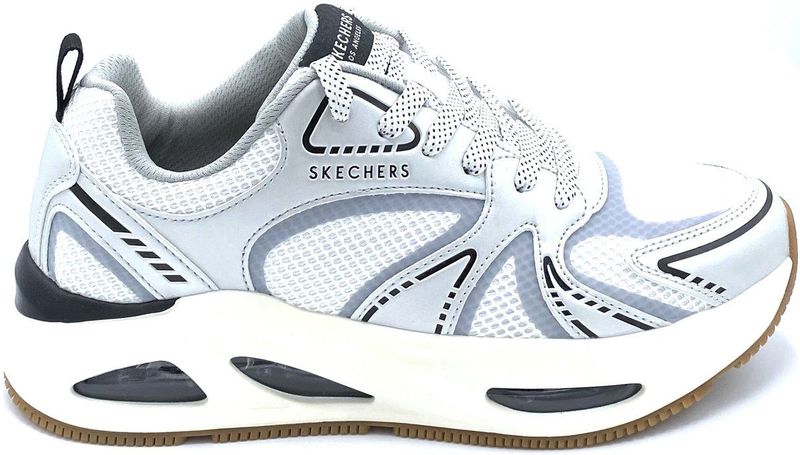SKECHERS - UNO EGO-AURAIR - Sneakers Laag - Lichtgrijs / Zwart / Wit