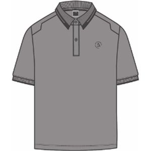 JACK&JONES JCOHASS LOGO POLO SS SMU Heren Poloshirt - Gray Flannel