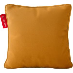Auronic Warmtekussen - Velvet - 45x45 - Draadloos - Oplaadbaar - Elektrisch kussen - Infrarood - Goudgeel