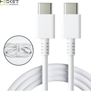 HESKER USB C Naar USB C Kabel 2 Meter - E-Marker Chip - 240W - PD 3.1