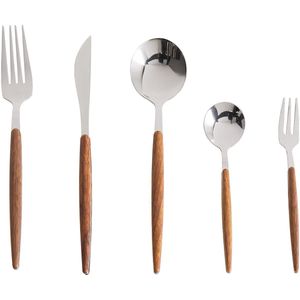 BELIANI GEMELLI - Bestekset 30-delig - Zilver - RVS