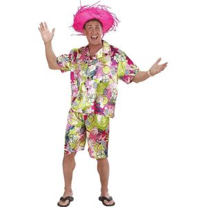 Widmann - Hawaii & Carribean & Tropisch Kostuum - Aloha Hawaiiaanse - Man - Multicolor - Small - Carnavalskleding - Verkleedkleding