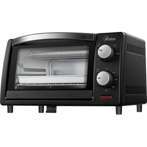 Vrijstaande Elektrische Oven 10L - Hete Lucht - Airfryer met Binnenverlichting - Instelbare Thermostaat - Automatische Uitschakeling - Incl. Accessoires
