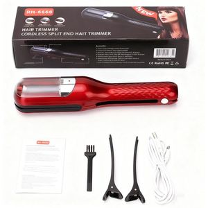 Haar kam - Split end trimmer - Draadloos - Split end trimmer - Haarpunten trimmer - Haar En Verzorging - Voor Gespleten Haarpunten - pluizig, droog, beschadigd, gebroken en krullend haar - Rood