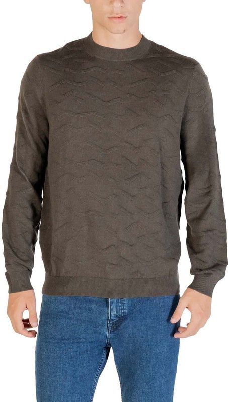 Armani Exchange - Xm 001560 - Crew Neck Sweater - Groen - Wol