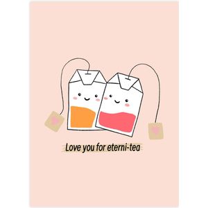 Liefdeskaart | Love You card | Wenskaart | Voor altijd | Set van 1, 4, 6 of 10 wenskaarten 10,5*14,5 cm inclusief enveloppen