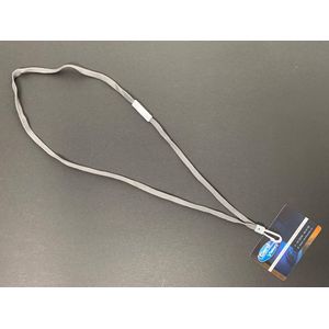 Keycord Met Plastic J clip Grijs