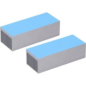 Koelvinnen Aluminium Warmteafvoer Radiator voor CPU Power Board 100x40x30mm - 2 Stuks.