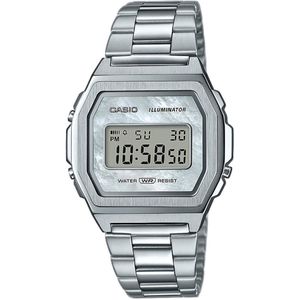 Casio Vintage A1000D-7EF Dameshorloge 38 mm - Zilverkleurig