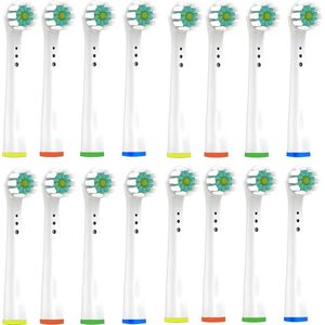 16x Tandenborstel opzetstukjes geschikt voor Oral B - EB60 Sensitive Clean Vervanging