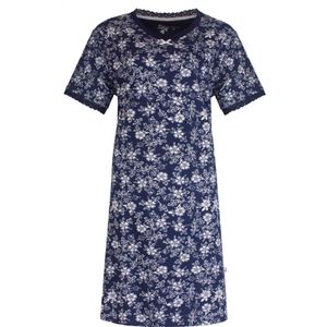 Tenderness Dames Nachthemd - Slaapkleed - Marine Blauw - Maat S
