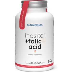Vitaminen - Nutriversum - Inositol + Foliumzuur - 90 Tabletten -
