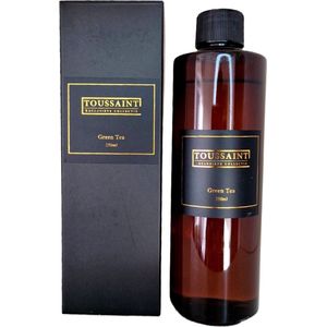 Navulling geurstokjes | Green Tea 250ML | Toussaint Interieur | 250 ml navulling geurverspreiders | Luxe geurstokjes navulling