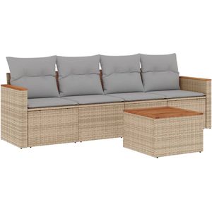 vidaXL-5-delige-Loungeset-met-kussens-poly-rattan-gemengd-beige