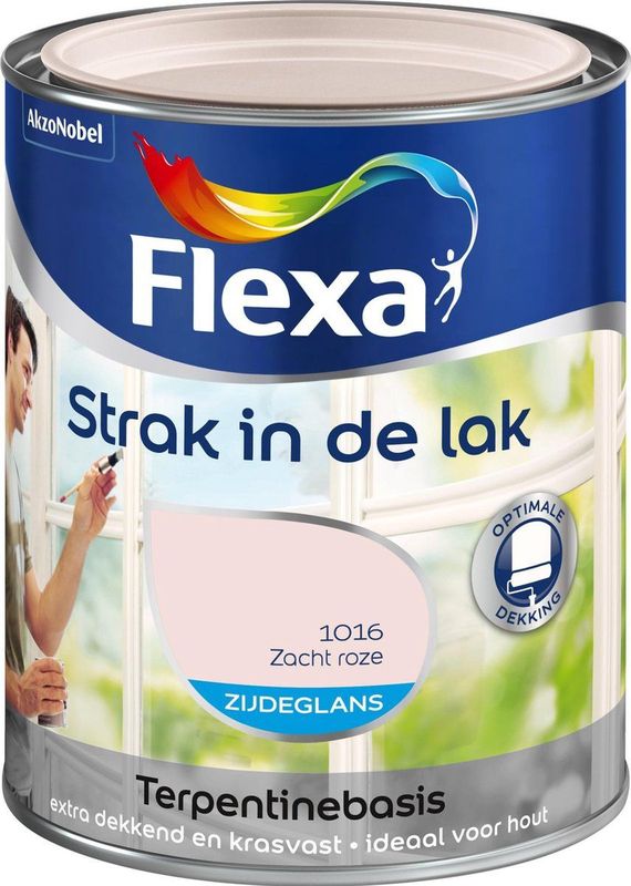 Flexa - Strak in de Lak - Lakverf - Roze - Alkyd - Zijdeglans