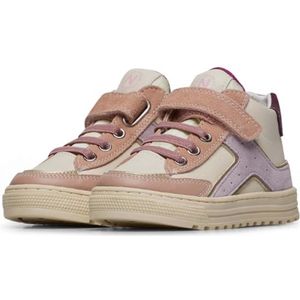 Naturino - Baob - Mt 38 - velcro elastieken lederen hoge sneakers - Roze/ beige