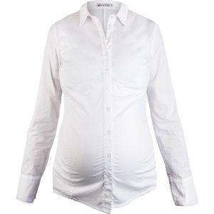 Queen Mum Zwangerschapsblouse - White - XL