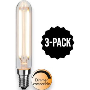 3-Pack | Staaflamp - E14 - 2W - Extra Warm Wit - 2700K - Dimbaar - Filament - Helder