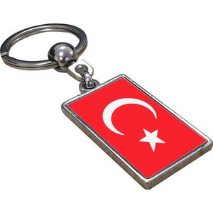 Turkije Vlag - Sleutelhanger - Cadeau - Verjaardag - Kerst - Kado - Valentijn