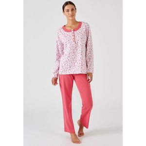 Damart - Pyjama van puur gekamd jersey katoen - Vrouwen - Rood - 46-48 (L)