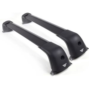 Dakdragers geschikt voor Opel Astra H SW 2007 t/m 2010 gesloten dakrailing - Aluminium - Hoog laadvermogen 100kg - Wingbar Zwart- Merk Farad