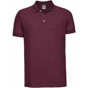 Russell Heren Rekken Korte Mouw Poloshirt (Bourgondië)