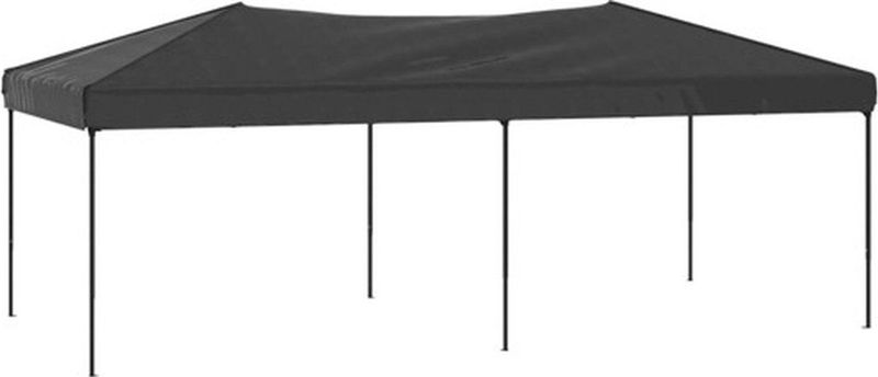vidaXL - Partytent - inklapbaar - 3x6 - m - antracietkleurig