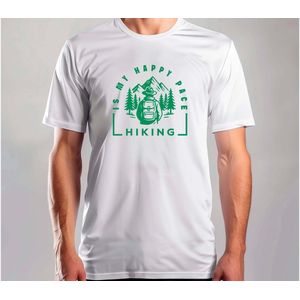 is My Happy Pace Hiking - T Shirt - HikingAdventure - Running - TrailLife - NatureWalks - Wandelen - Wandeltocht - Natuurwandeling - Bergwandelen