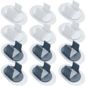 12 Stuks Zelfklevende Slangklemmen 30-38mm Buisbevestigingsklemmen - Klikontwerp, Geschikt voor Slang Gas Water Wasmachine Tuin