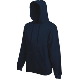 Grote maten Fruit of the Loom capuchon sweater donkerblauw voor volwassenen - Classic Hooded Sweat - Hoodie - Heren kleding 3XL (EU 58)