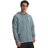 Under Armour - Longsleeve Icon Fleece Taping Full-Zip - Blauw - Sportshirt